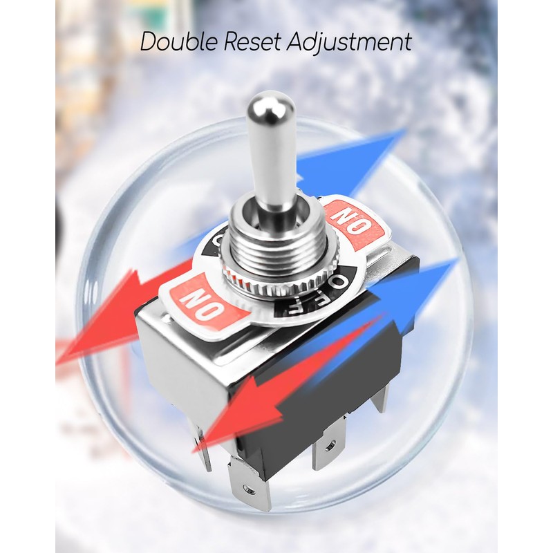 TIKSCIENCE Double Reset Snow Plow Switch Replace MSC1889, MSC4238 Fit