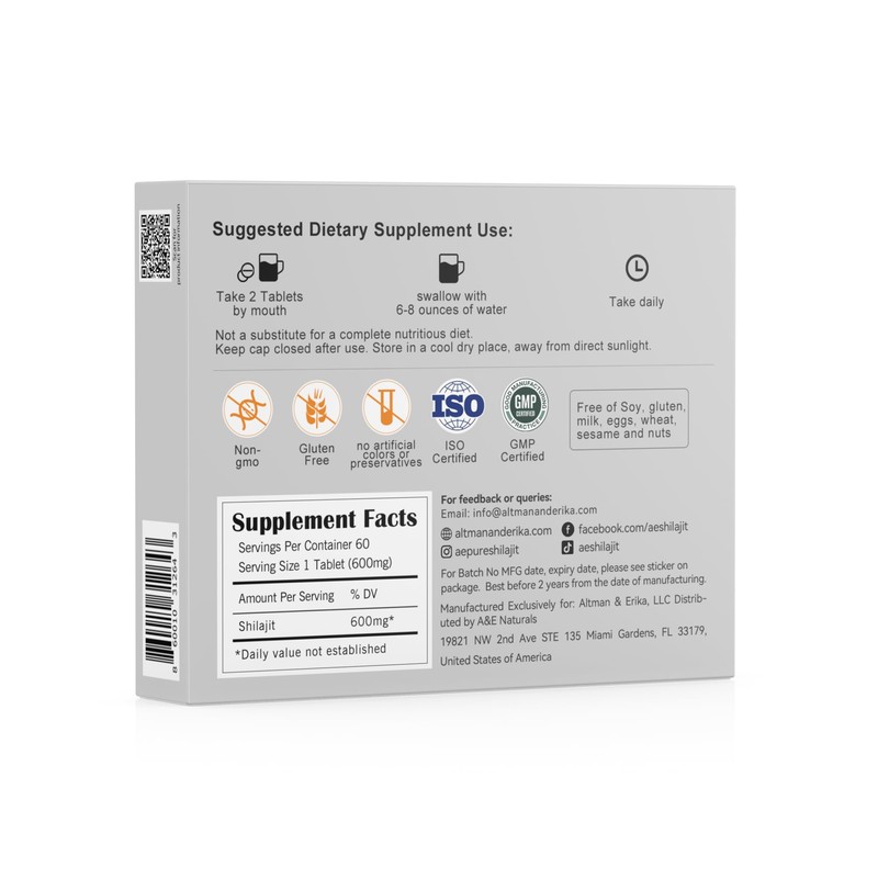 Altman & Erika Shilajit Tablets