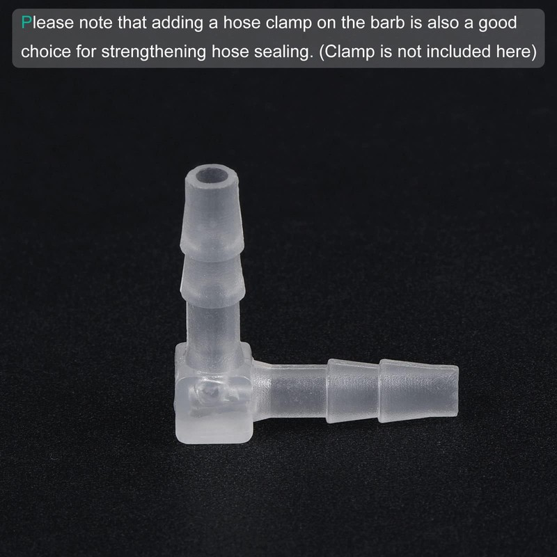 TA-VIGOR 5Pcs Barb Hose Fitting, 5mm Hose Barb Dia 90