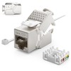 deleyCON 8x Keystone Module CAT 6a Jack - Fully Shielded