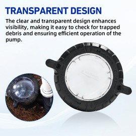 Kozlira 17307-0111S Pool Pump Trap Cover Lid Assembly with O-Ring Compatible with Pentair Sta-Rite Max-E-Pro Series/IntelliPro VS 3050 Pool and Spa Inground Pump