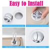 38mm/1.5" Toilet Push Thread Diameter Dual Push Flushing Button Adjustable