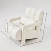INMOZATA Modern Accent Chair with Pillow Cute Upholstered Reading Leisure