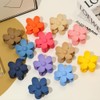 Hair Claw Clips, Matte Flower Hair Clips, Strong Hold Hair