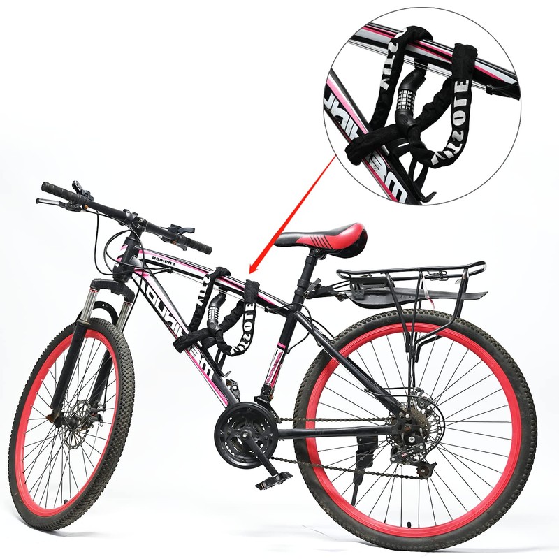 Bicycle Lock Bicycle Chain Lock with Numbers and High Security