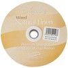 Linen Burlap Natural Wired Edge Eleganza Ribbon 50mm x 1