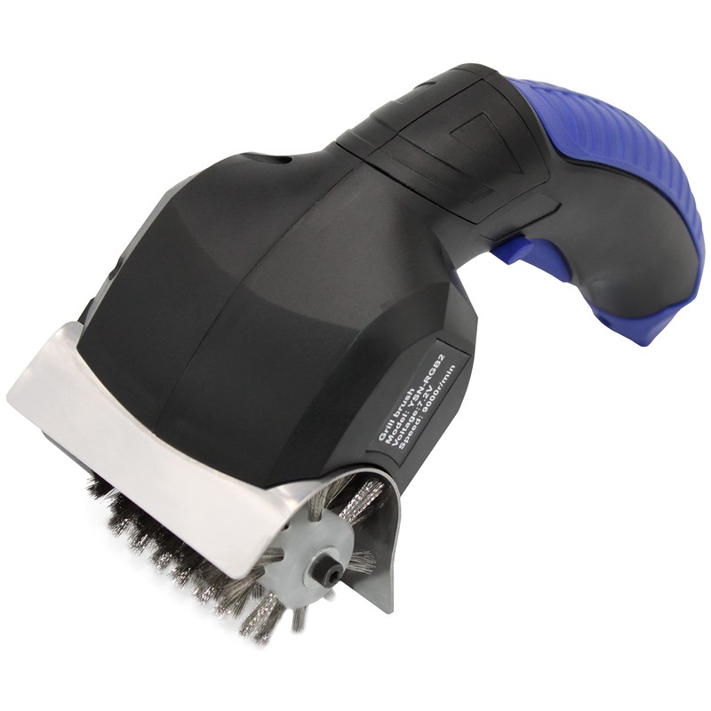 Flame King Electric BBQ Grill Brush Cordless and Rechargeable Stainless