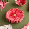 Winter Blooms Poinsettia Dessert Plates – Set of 4 3D