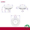 Schläfer 439722 Sink Strainer 3.5 Inch for Eccentric 83 mm,
