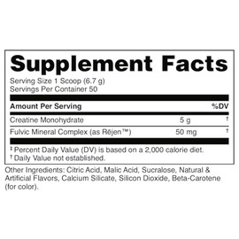 Bucked Up Bucked Up Mango Pineapple Creatine for Women and Men - Easy to Mix Vegetarian - Flavored Creatine Monohydrate Powder - Made in USA - 5G Per Serving - 50 Servings - 250 Grams Per Container