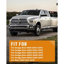 cciyu Cab Marker Light Amber LED Top Clearance Roof Running Bulbs with 5x Amber Cab Roof Light Covers Cab Marker Assembly fit for 2003-2016 Dodge Ram 1500 2500 3500 4500 5500