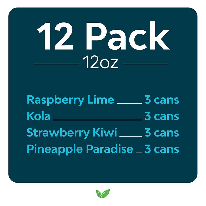 Zevia Zero Calorie Energy Drink, 4-Flavor Medley Variety Pack, 12