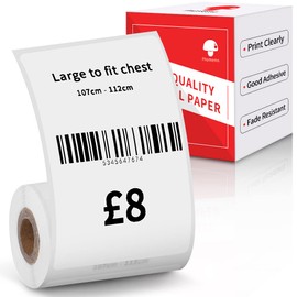 Thermal Printing Paper Compatible with Phomemo M110 M220 M200 Label Printer, Phomemo M110 Thermal Label for Labeling Jars, White Sticker Labels of Size 1.96"x3.15" (50x80mm), 100 Sticker/Roll