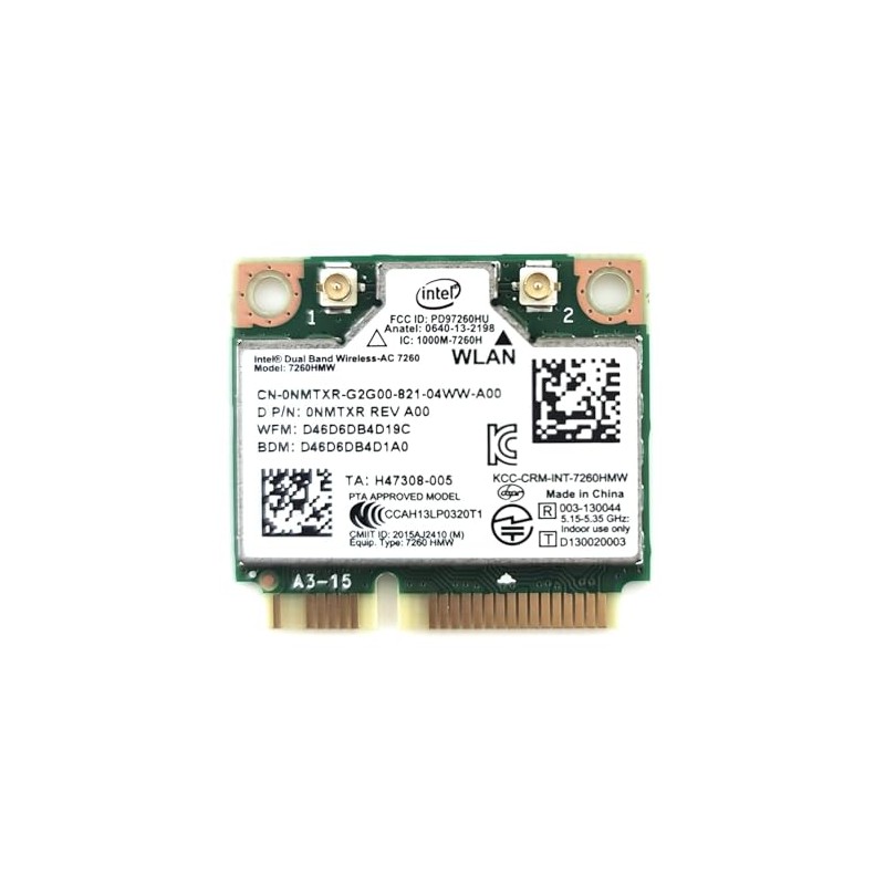 Intel 7260.HMW Adaptador de Red inalámbrico de Doble Banda AC
