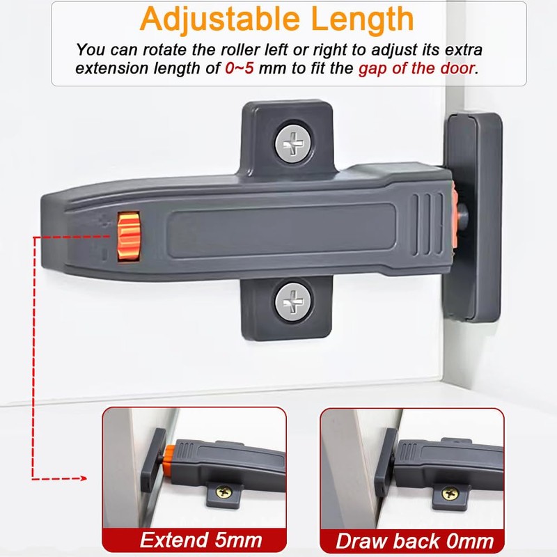 Self-Closing Push to Open Cabinet Hardware CBRIVE 8 Pack Push