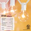 Afirst Outdoor String Lights 50FT with 53 Globe Bulbs Patio