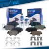 Front Rear Ceramic Brake Pads Kit for 2011 2012-2015 Hyundai