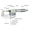 ACEMETER Digital Micrometer Precision Professional 0-1" (0-25mm) Range, 0.00005" (0.001mm)