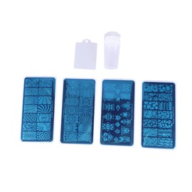 IWOWHERO Nail Art Stamping Plates Kit for Unique Nail Designs for Professional and Beginner Use for and Special Occasions
