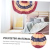 CIYODO Independence Day Usa Flag Bunting Decorative Fan Shaped Banners