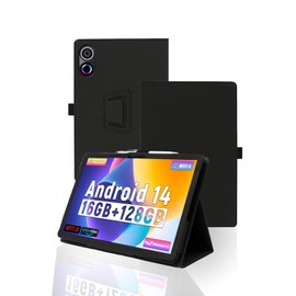 Case for FEARWIKY FKYC12 10.4 inch Tablet，WUNIAK Premium Leather Business Folio Stand Cover for FEARWIKY FKYC12 Tablet,Black