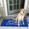 AAZZKANG Blue Door Mat Non Slip Large Doormat 48"x18" for