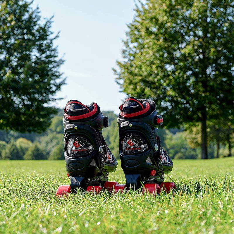 Childrens Kids Boys Girls 4 Wheel Adjustable Quad Roller Skates