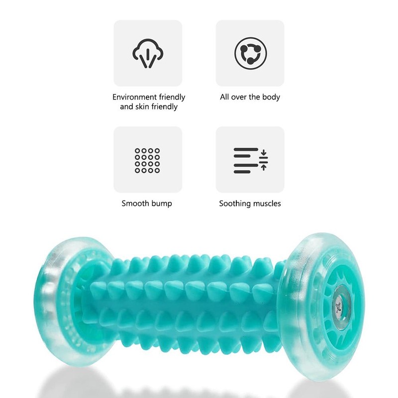 Foot Hand Massager Roller Muscle Relaxation Wheel Body Roller Massager