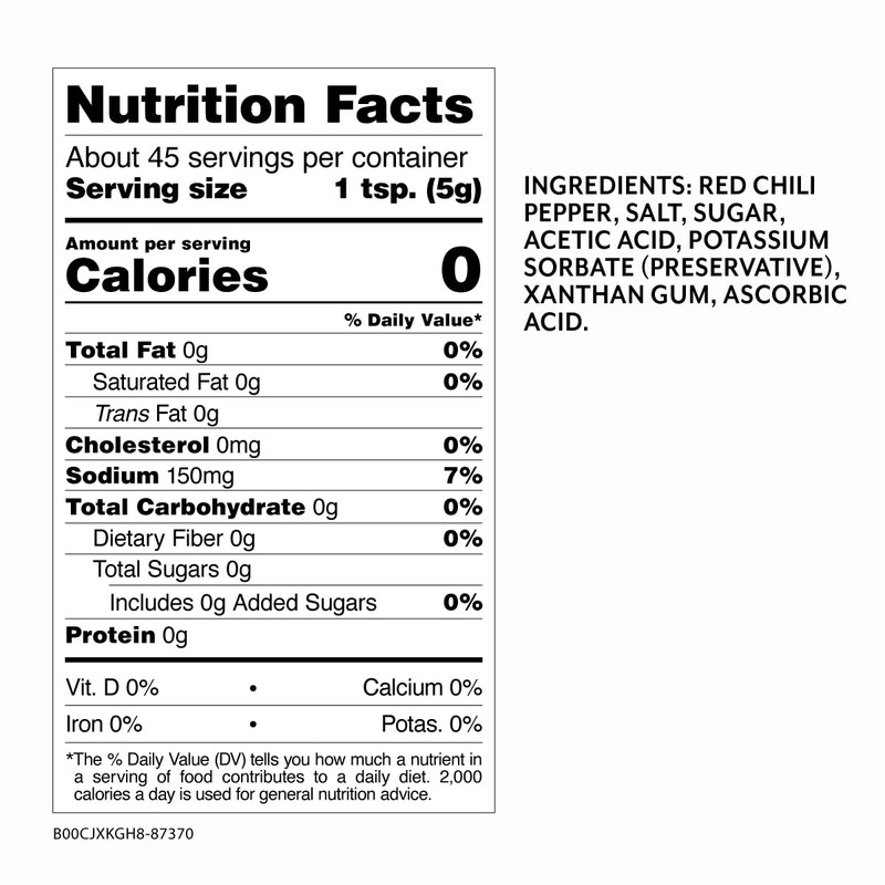 Roland Foods Sambal Oelek Sauce, 8 Ounce Bottle, Pack of