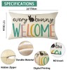 Ogiselestyle Every Bunny Welcome Easter Lumbar Pillow Cover 12 x