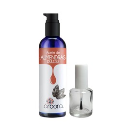 Árbora Kit para cuidado de uñas y suavizar cutículas | Aceite de Almendras + Aplicador | Nutre, Hidrata y FORTALECE | Repara uñas dañadas | Para un crecimiento Sano | Aceite certificado 100% Puro 90ml