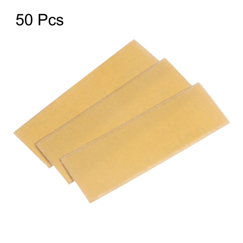 HARFINGTON 50pcs Micro Sander Paper 400 Grit 3.5x1.2 Inch Mini