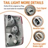 teilando Right Passenger Side Tail Lights Assembly For 2014-2021 Toyota