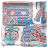 Modassori Women's Fashion Scarf Silk Hand Rolled Item Name Ginza