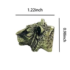 Natrspax Animal Drawer Knobs, Tiger Cabinet Knobs, Kitchen Cabinet Knobs Drawer Pulls Door Handles Knobs Vintage Unique Cabinet Knobs, 4PCS