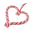 Gisela Graham Christmas Decoration - Candy Cane Heart Decoration