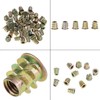 Jeffergarden 50pcs Insert Nuts Zinc Alloy Hex Nuts Embedded Nuts