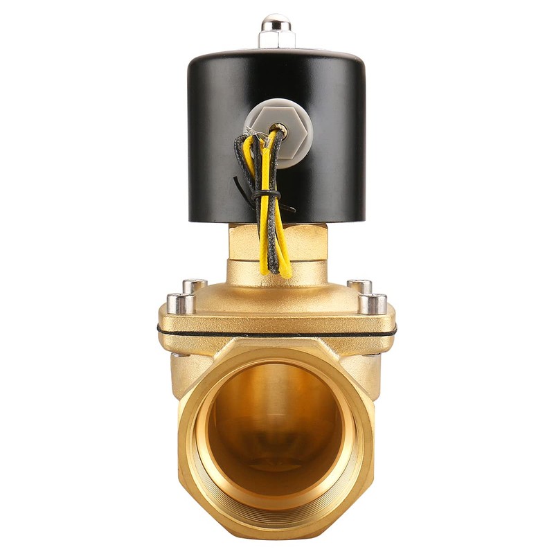 Baomain Pneumatic 2 Inch Normally Open 2 Way Brass Electric