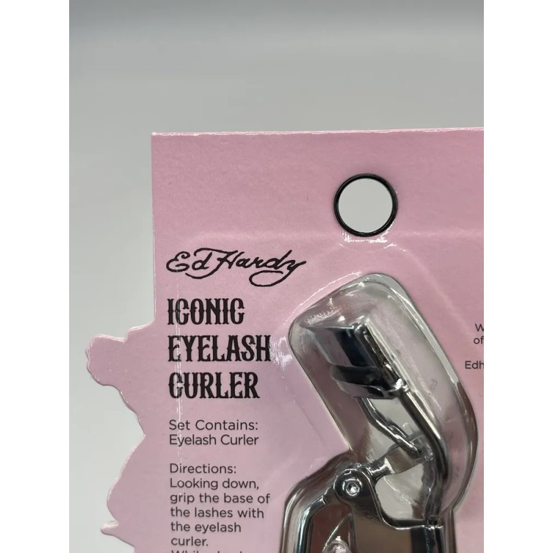 Enchinador De Pestañas Ed Hardy Iconic Con Brillos Rosas
