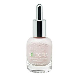 Nailtopia - Plant-Based Chip Free Nail Lacquer - Non Toxic, Bio-Sourced, Long-Lasting, Strengthening Polish - Kissin In The Rain (Light Pastel Pink) - 0.41oz