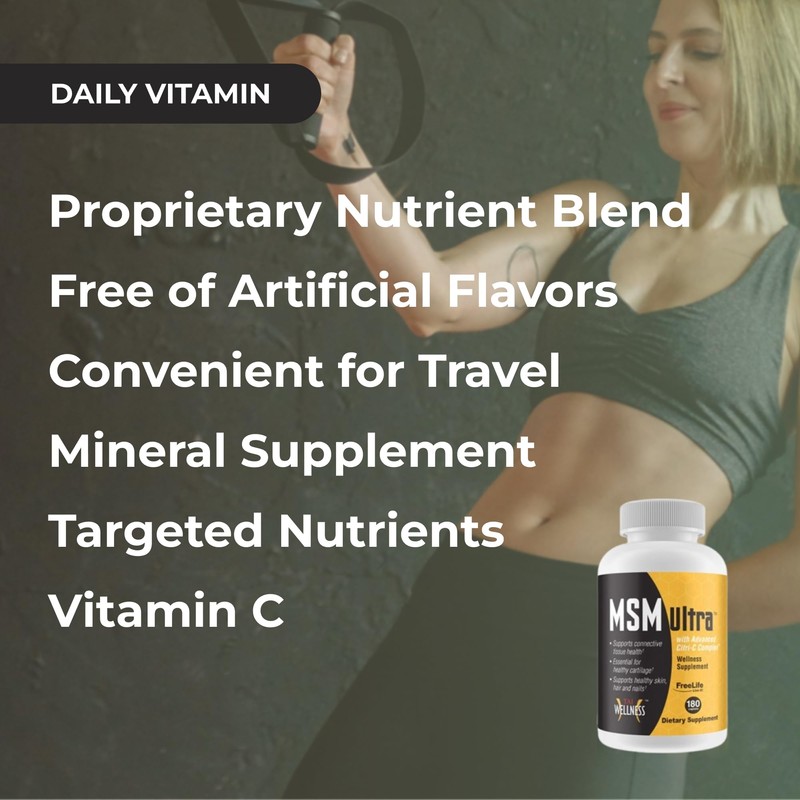 Youngevity Freelife MSM Ultra | 3,000 mg MSM + Proprietary