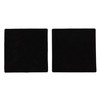 Sorbothane Vibration Isolation Square Pad, 4"x4", 2 Pack (50 Duro,