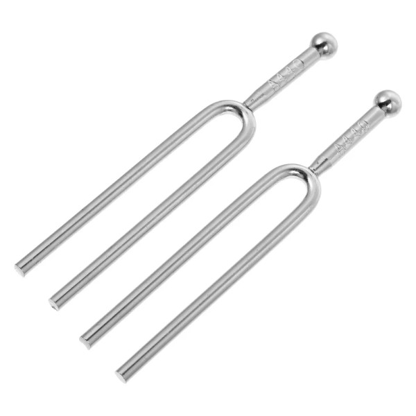 None 2Pcs Tuning Fork Standard Scientific Octave Forks Music Tune