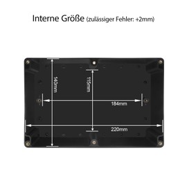 LeMotech Project Box ABS Plastic Distribution Box IP65 Waterproof Electrical Boxes Universal Housing Black Outer Size 230 x 150 x 85 mm (Pack of 1)