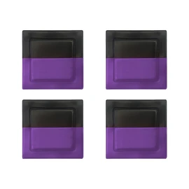 MAG | Kit de 4 Imanes de Ferrita | Para terapia de Biomagnetismo | 3000 Gauss | Color Morado | Tamaño 4.4 x 4.7 x .9 cm