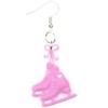 Ice Skate Earrings Hypoallergenic Silver Plated Fishhooks Yazzle Dazzle Skates