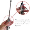 Motorcycle Flag Pole Fold Down 90° and American Premium Double