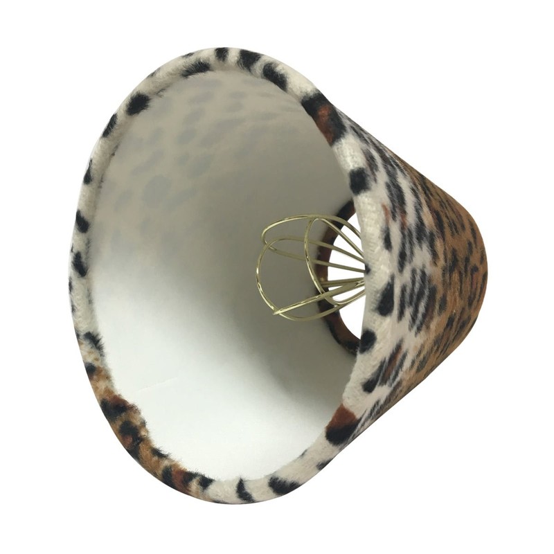 Royal Designs 5" Black & Brown Small Leopard Print Chandelier