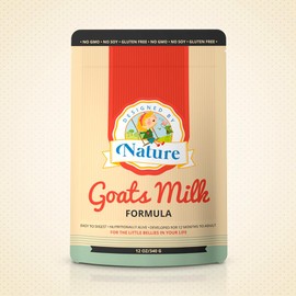 DESIGNED BY NATURE Goat Milk Formula - MADE IN THE USA - Easy to Digest All Life Stages Formula - Hypoallergenic - Non-GMO, Gluten FREE, Soy FREE, Heavy Metal FREE, Pesticides and Chemical FREE - Gentle on Sensitive Tummies - Natural Whole Ingredients