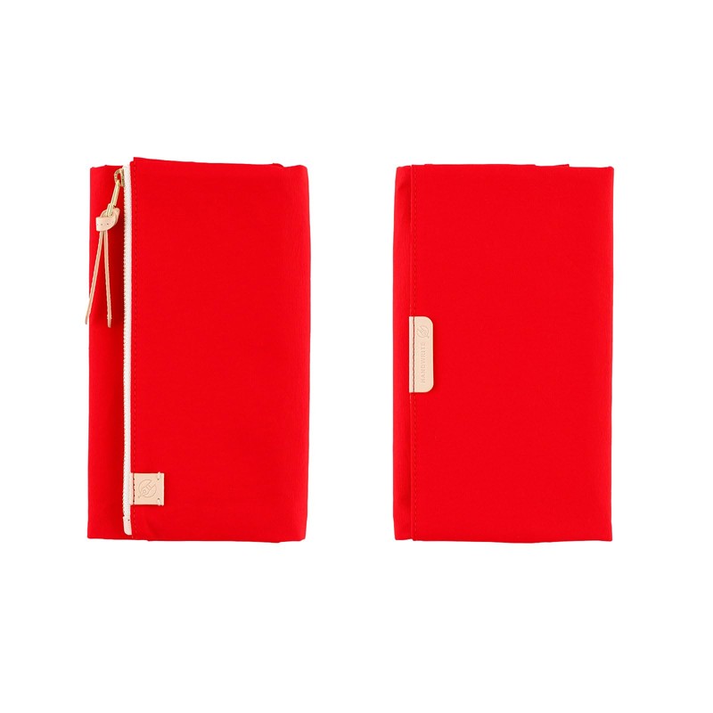 Hobonichi Techo 2025 Weeks Cover [Wallet-Size Planner Cover] Tragen (Red)